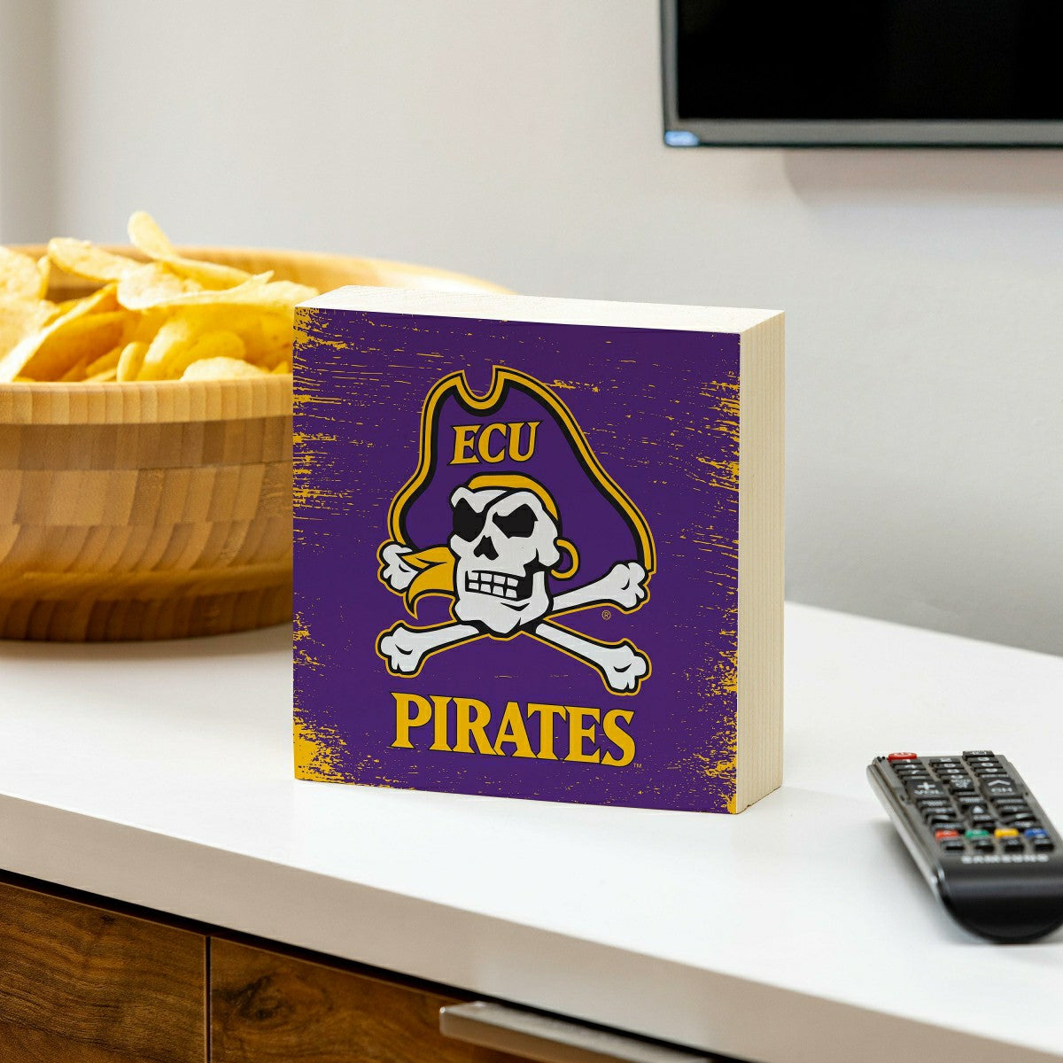 East Carolina University Plock, Down Home Fans, 6x6 - Collegiate Home