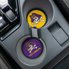 East Carolina University Car Coaster Set, 2pc - Collegiate Home