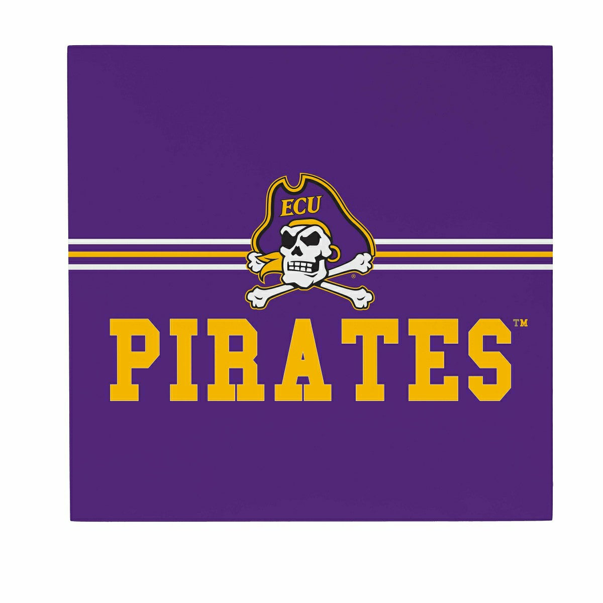 East Carolina University Wood Wall Sign, 12x12 - Collegiate Home