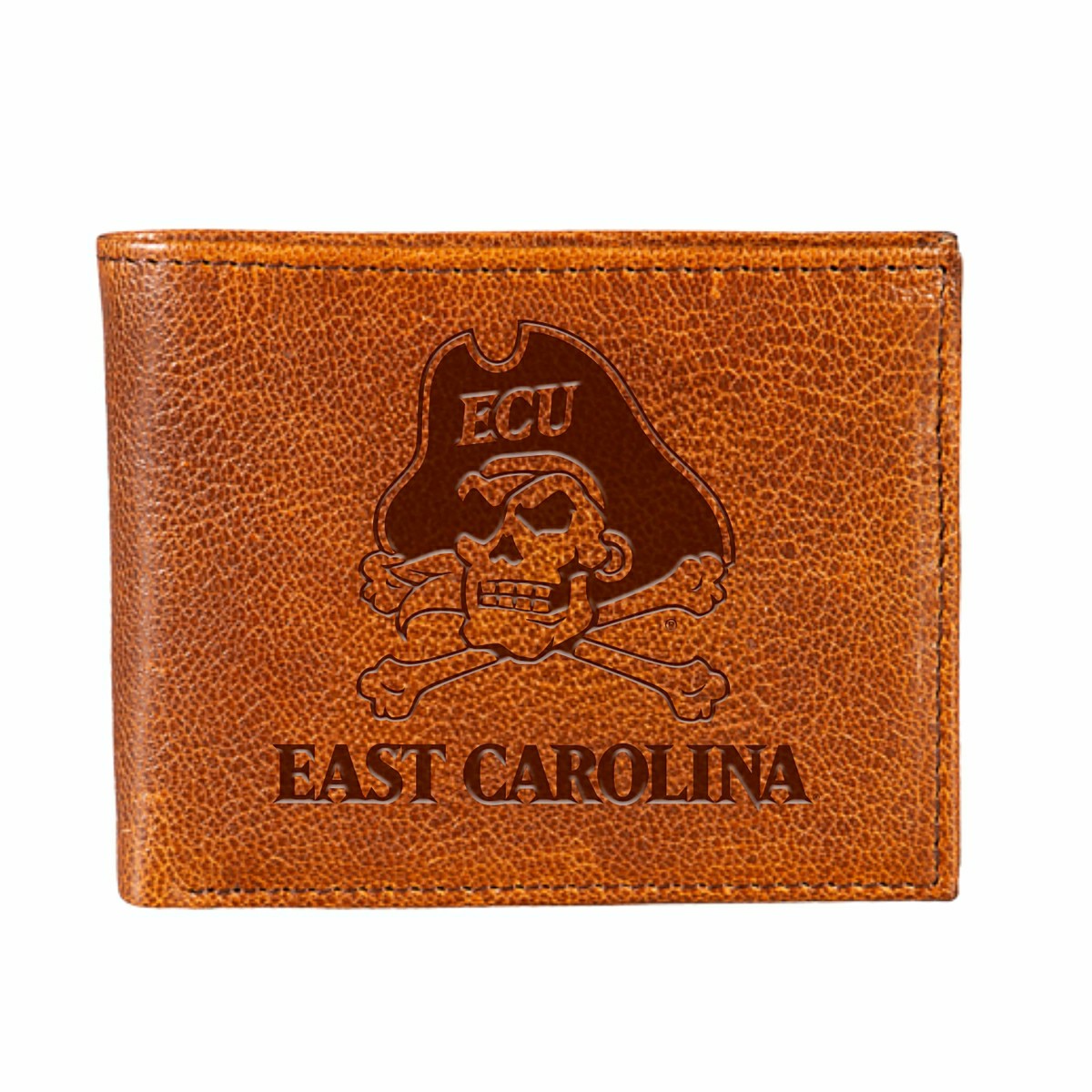 East Carolina University, Embossed 100% Genuine Tumbled Leather Passca - Collegiate Home