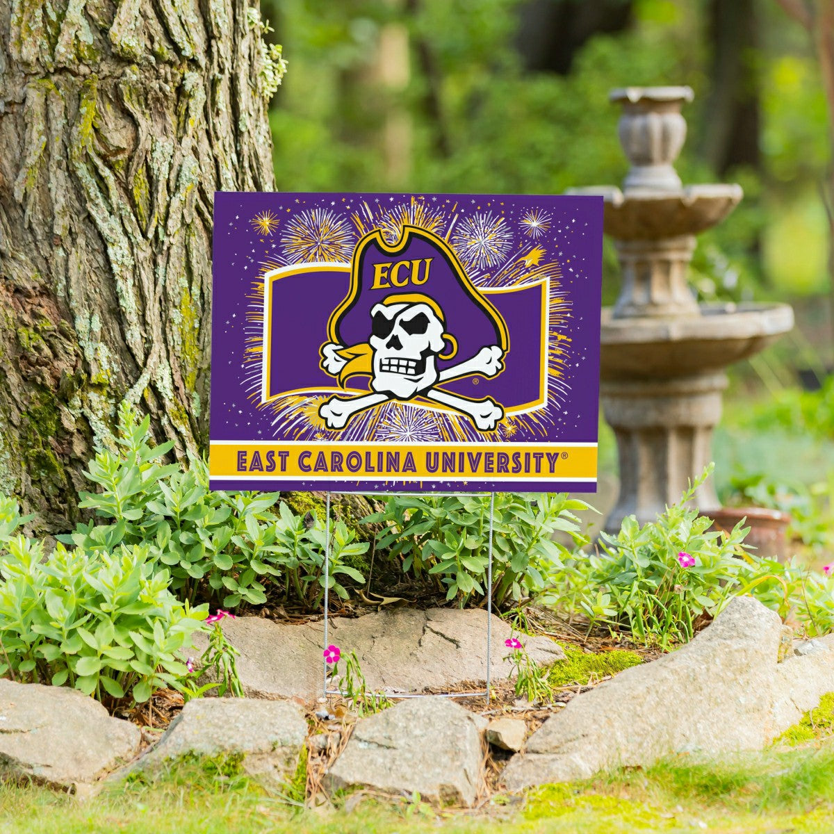 East Carolina University Yard Sign, Patriotic - Collegiate Home