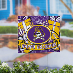 East Carolina University Yard Sign, Holiday - Collegiate Home