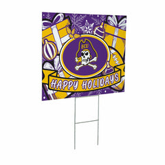 East Carolina University Yard Sign, Holiday - Collegiate Home