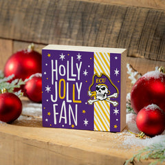 East Carolina University Block, Holiday, 6x6 - Collegiate Home
