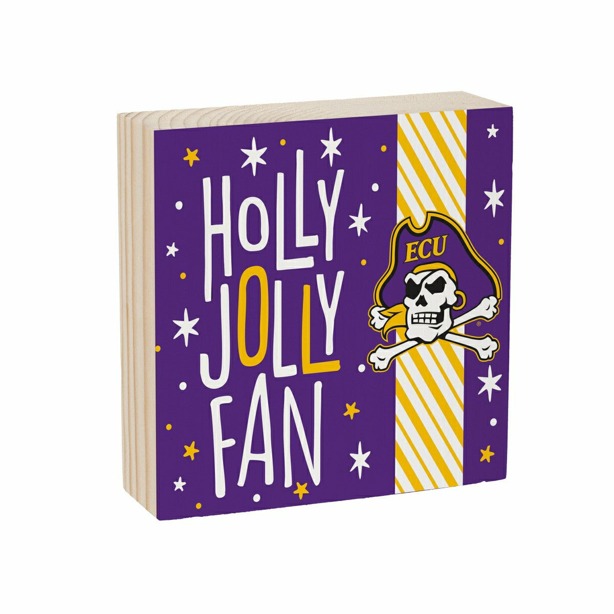 East Carolina University Block, Holiday, 6x6 - Collegiate Home