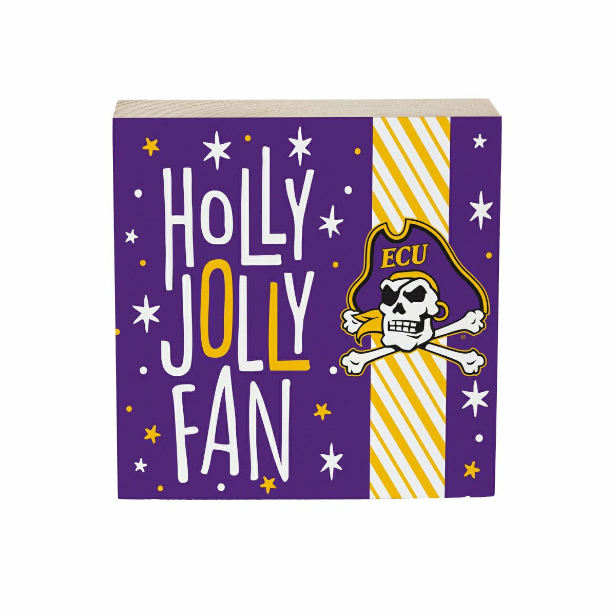 East Carolina University Block, Holiday, 6x6 - Collegiate Home