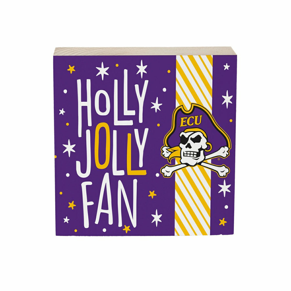 East Carolina University Block, Holiday, 6x6 - Collegiate Home