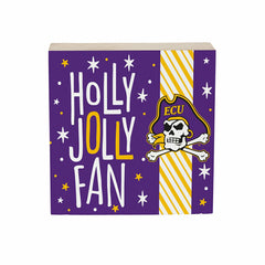 East Carolina University Block, Holiday, 6x6 - Collegiate Home