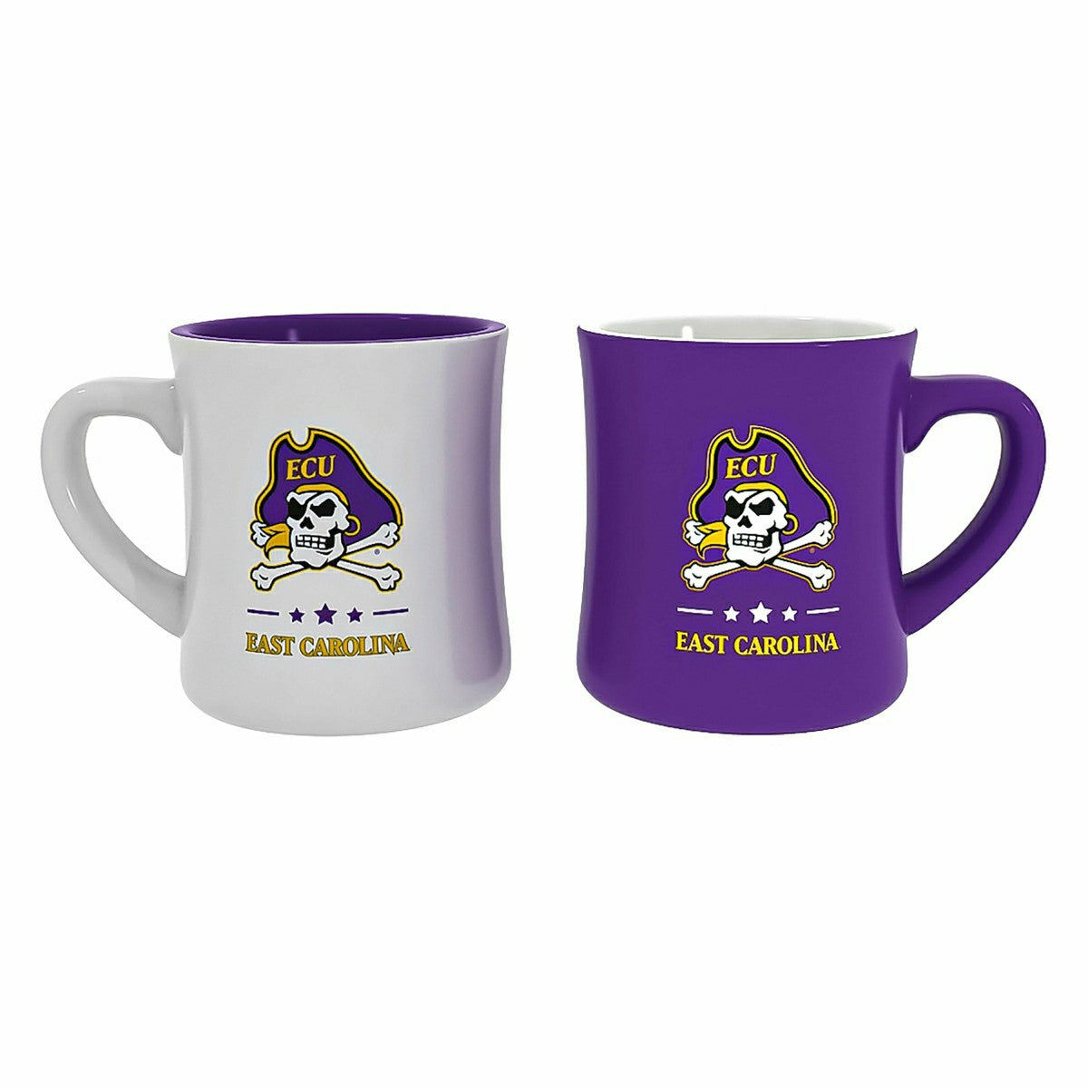 East Carolina University 10oz Ceramic Cup Set, 2pc - Collegiate Home