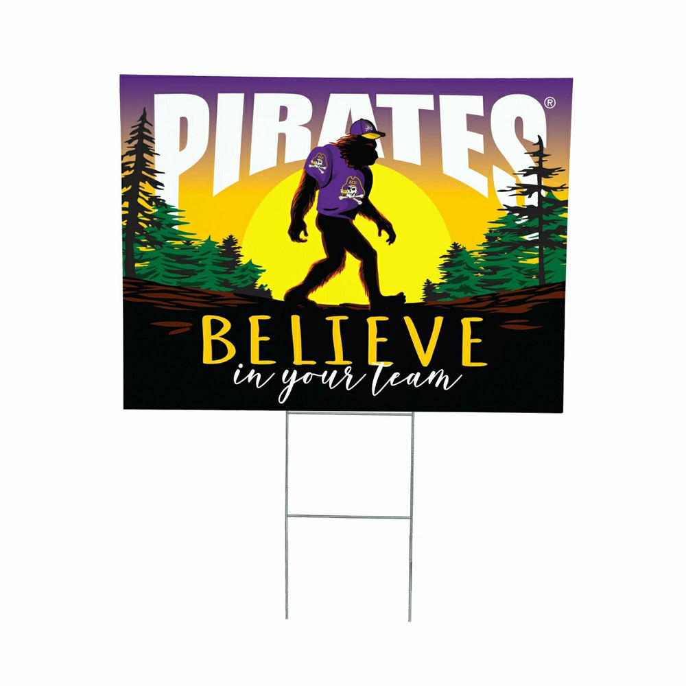 East Carolina University Yard Sign, Bigfoot - Collegiate Home