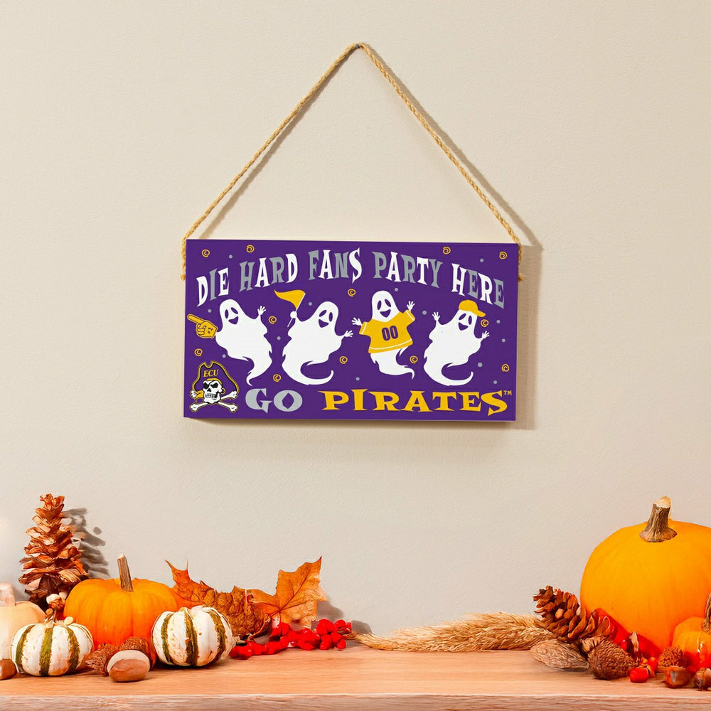 East Carolina University Halloween Wood Wall Sign, 6x11 - Collegiate Home