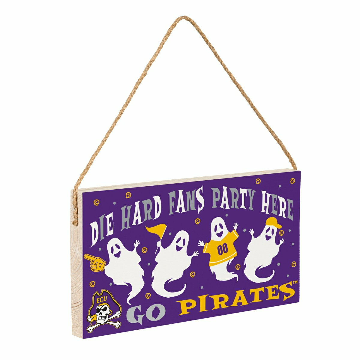 East Carolina University Halloween Wood Wall Sign, 6x11 - Collegiate Home