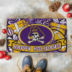 East Carolina University Holiday PVC Mat, 28"x16" - Collegiate