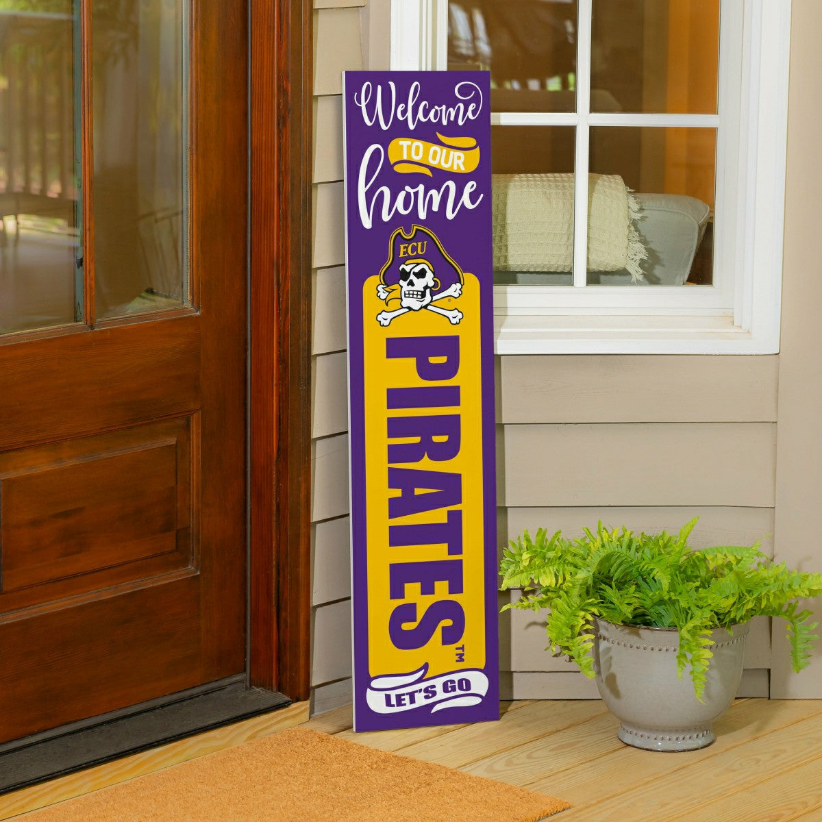 47" Double Sided Leaner, East Carolina University, Halloween - Collegiate Home