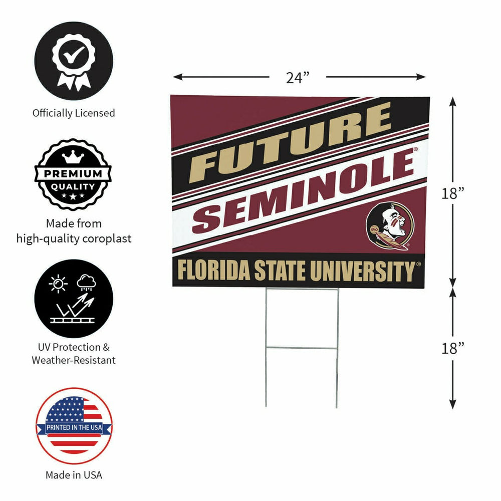 Florida State University Coroplast Yard Sign, Future Student - Collegiate Home