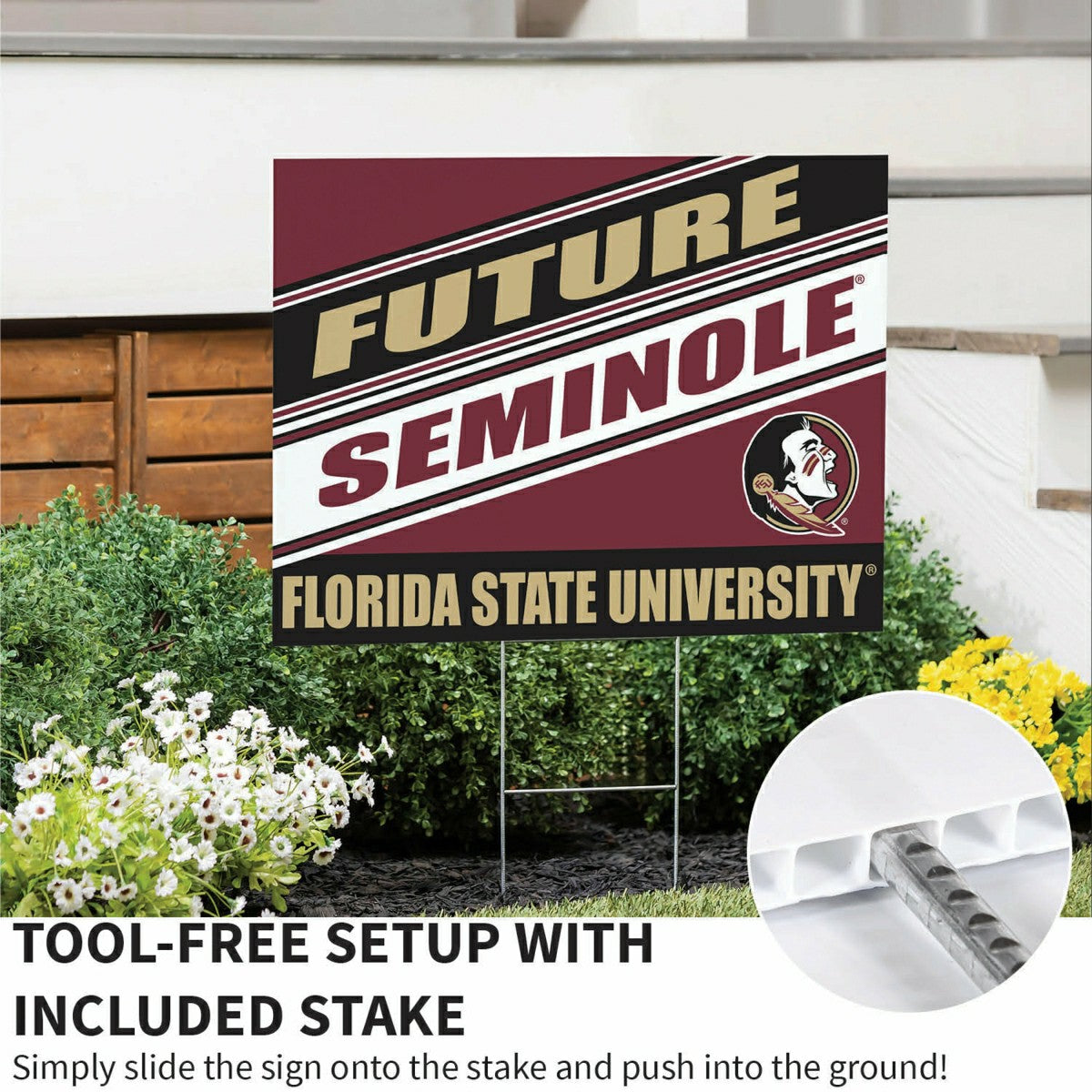 Florida State University Coroplast Yard Sign, Future Student - Collegiate Home