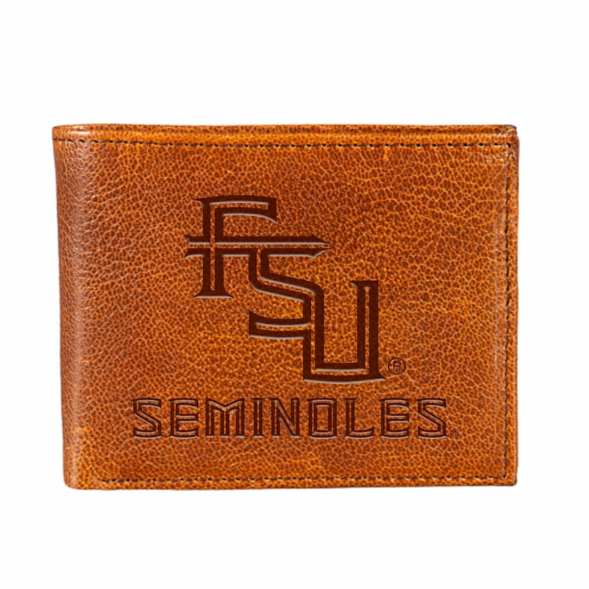 Florida State University, Embossed 100% Genuine Tumbled Leather Passca - Collegiate Home