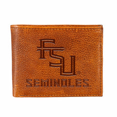 Florida State University, Embossed 100% Genuine Tumbled Leather Passca - Collegiate Home