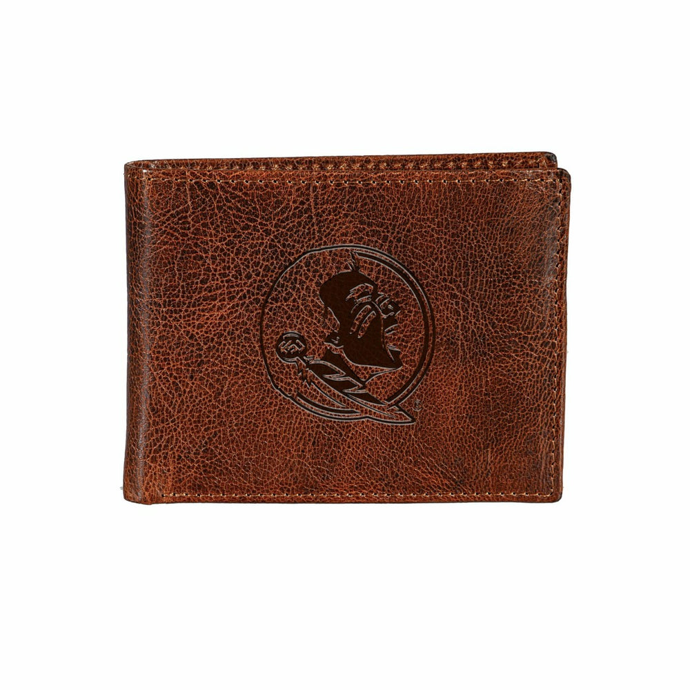 Florida State University, Embossed 100% Genuine Tumbled Leather Passca - Collegiate Home