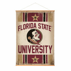 Florida State University, Canvas Wall Tapestry, Large, 54x36 - Collegiate Home