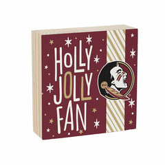 Florida State University Block, Holiday, 6x6 - Collegiate Home