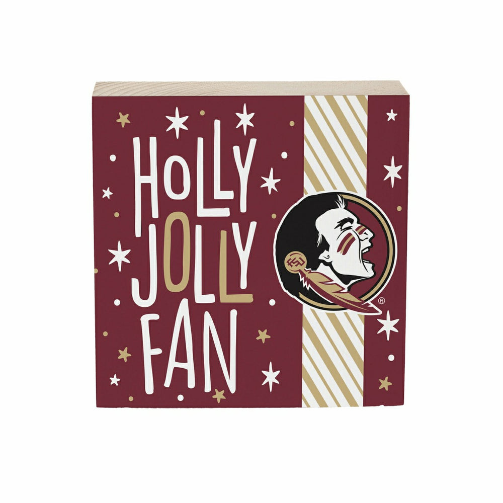 Florida State University Block, Holiday, 6x6 - Collegiate Home
