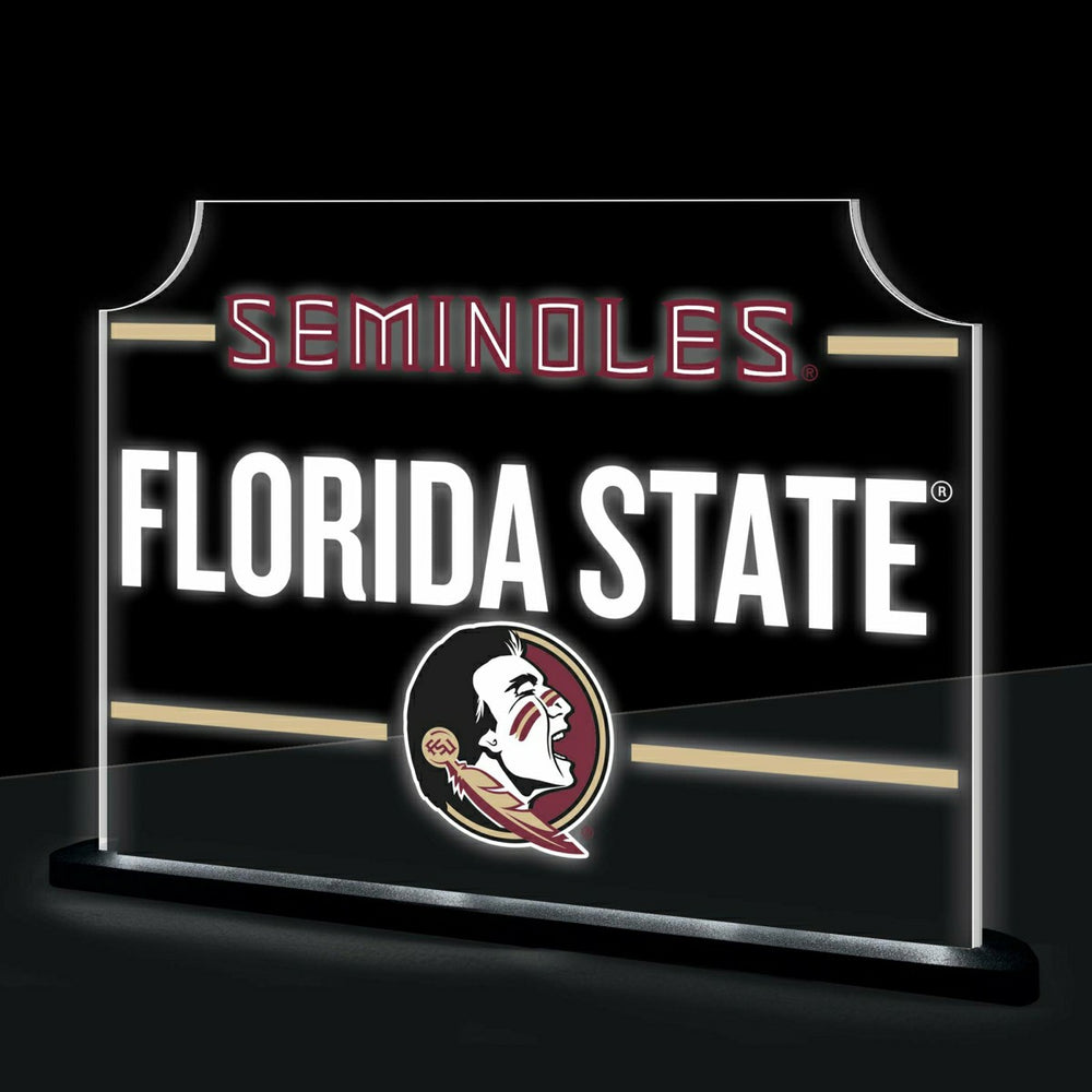 Florida State University College Rectangle Desklite LED Decor - Collegiate Home