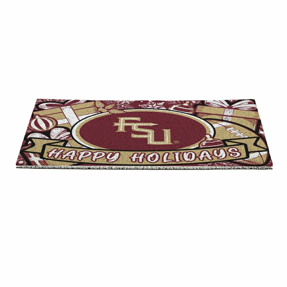 Florida State University Holiday PVC Mat, 28"x16" - Collegiate