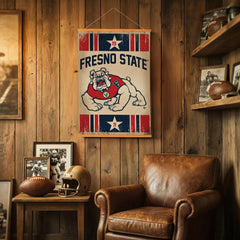 Fresno State, Canvas Wall Tapestry, Medium, 36x24 - Collegiate Home
