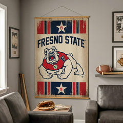 Fresno State, Canvas Wall Tapestry, Large, 54x36 - Collegiate Home