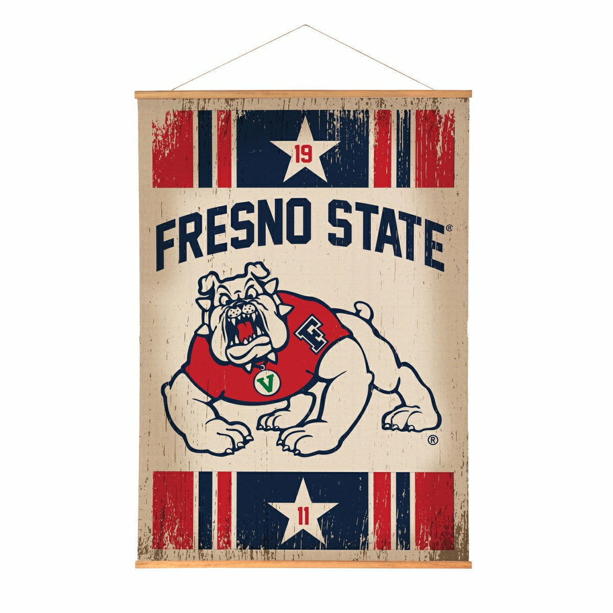 Fresno State, Canvas Wall Tapestry, Large, 54x36 - Collegiate Home