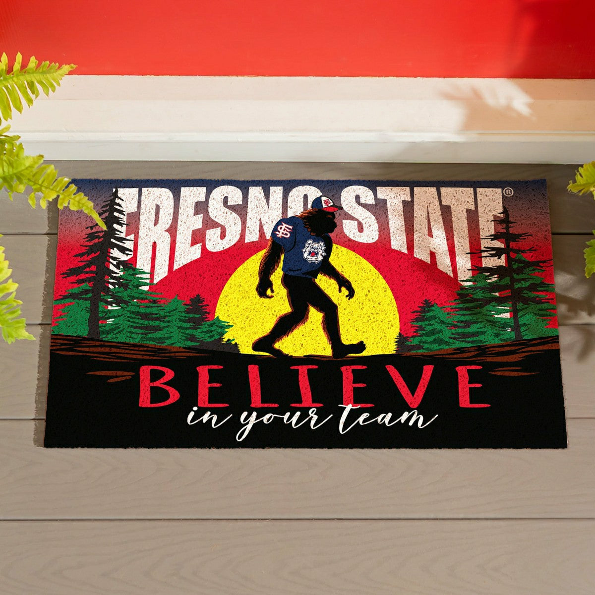 Fresno State Bigfoot PVC Mat, 28"x16" - Collegiate
