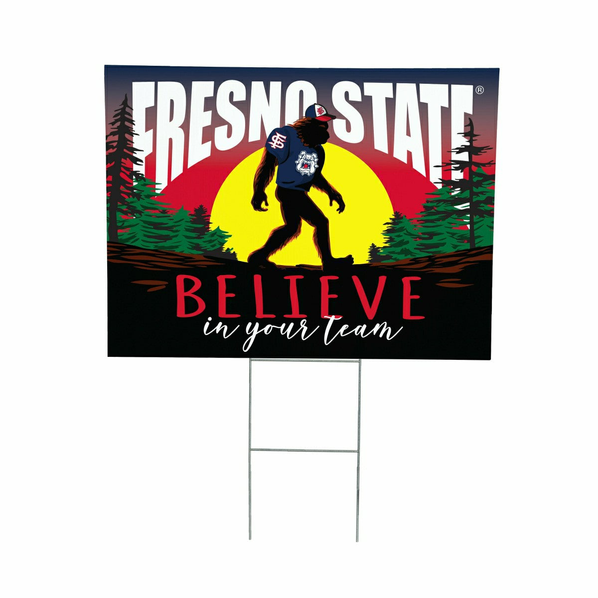 Fresno State Yard Sign, Bigfoot - Collegiate Home