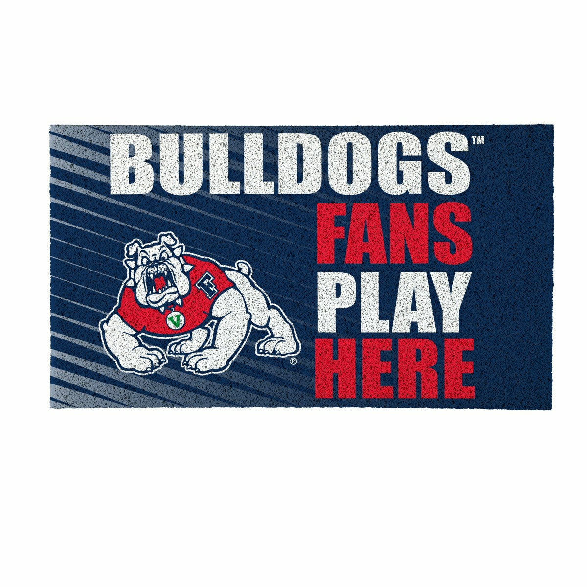 Fresno State Fan Mat, 28"x16" - Collegiate