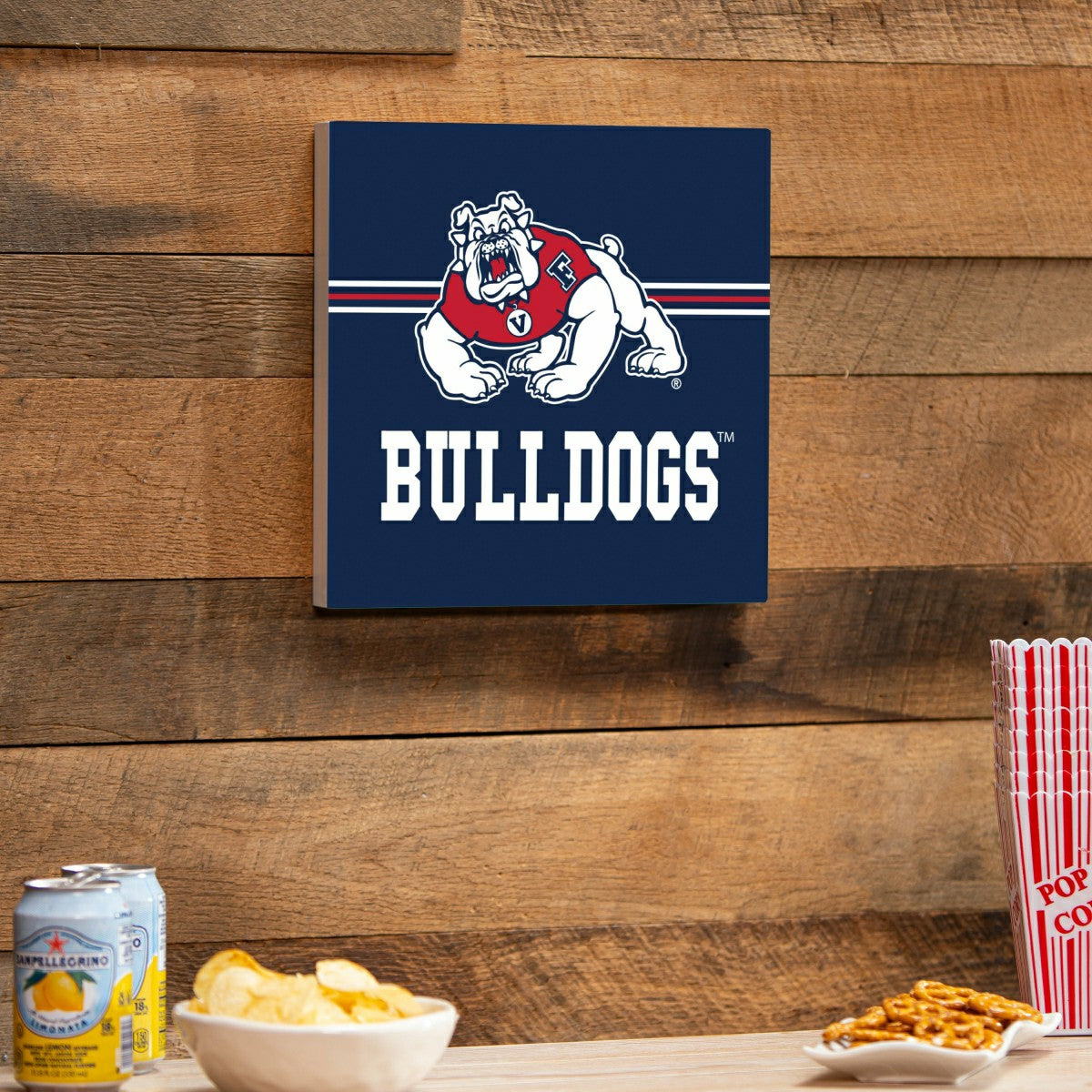 Fresno State Wood Wall Sign, 12x12 - Collegiate Home