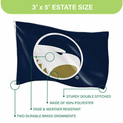 Georgia Southern Single Sided Flag w/ 2 Grommets, 3'x5' - Collegiate Home