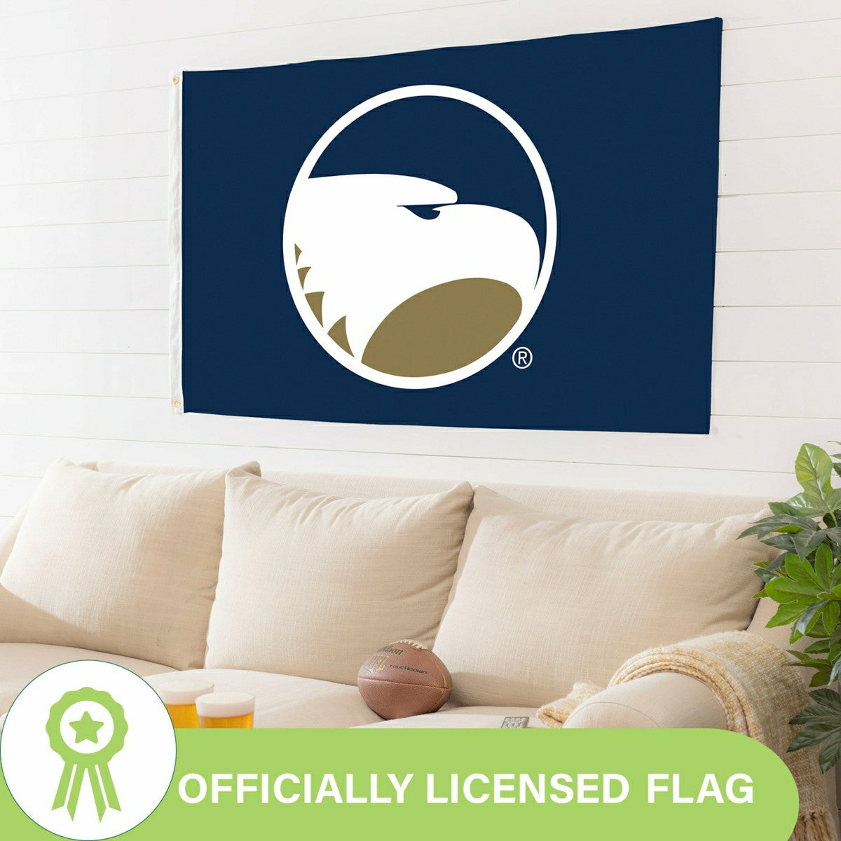 Georgia Southern Single Sided Flag w/ 2 Grommets, 3'x5' - Collegiate Home