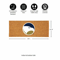 Georgia Southern University Extra Large Full Color Coir Mat, 60"x24" - Collegiate