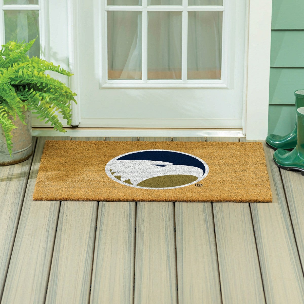Georgia Southern University Large Full Color Coir Mat, 36"x24" - Collegiate