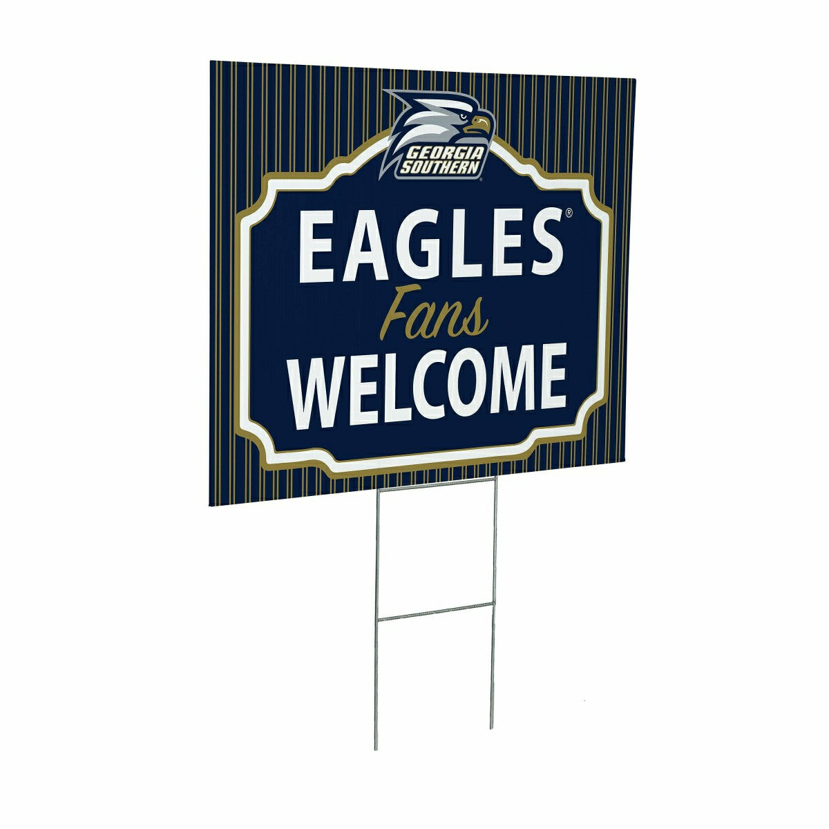 Georgia Southern University Coroplast Yard Sign, "Fans Welcome" - Collegiate Home