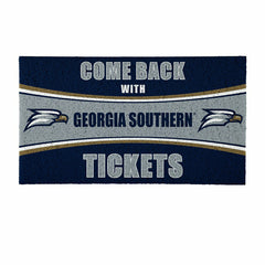 28" x 16" PVC Trapper Mat, Come Back with Tickets, Georgia Southern Un - Collegiate