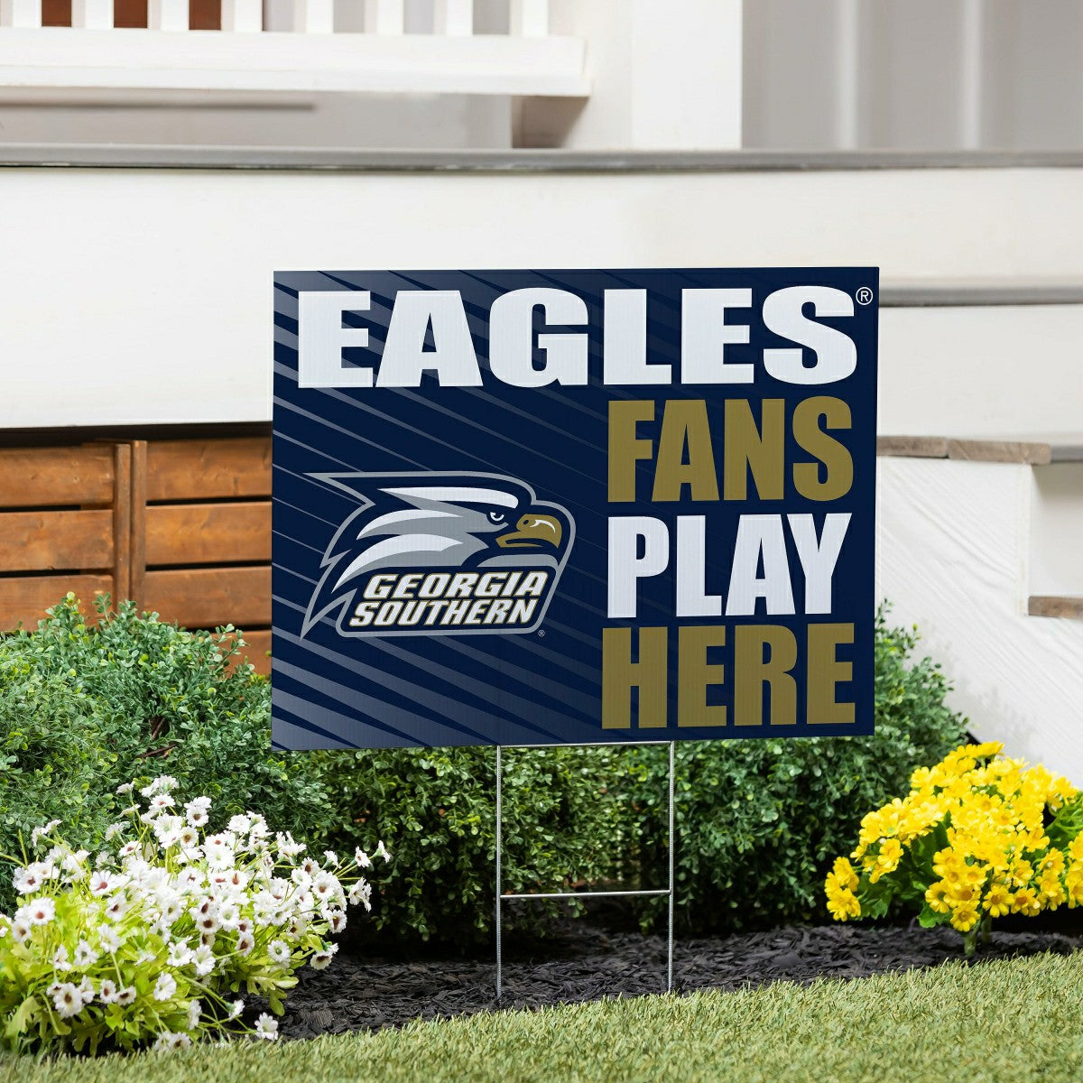 Georgia Southern University Coroplast Yard Sign "Fans Play Here" - Collegiate Home