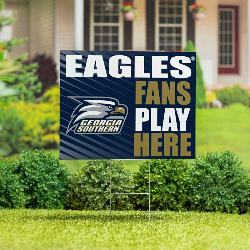 Georgia Southern University Coroplast Yard Sign "Fans Play Here" - Collegiate Home