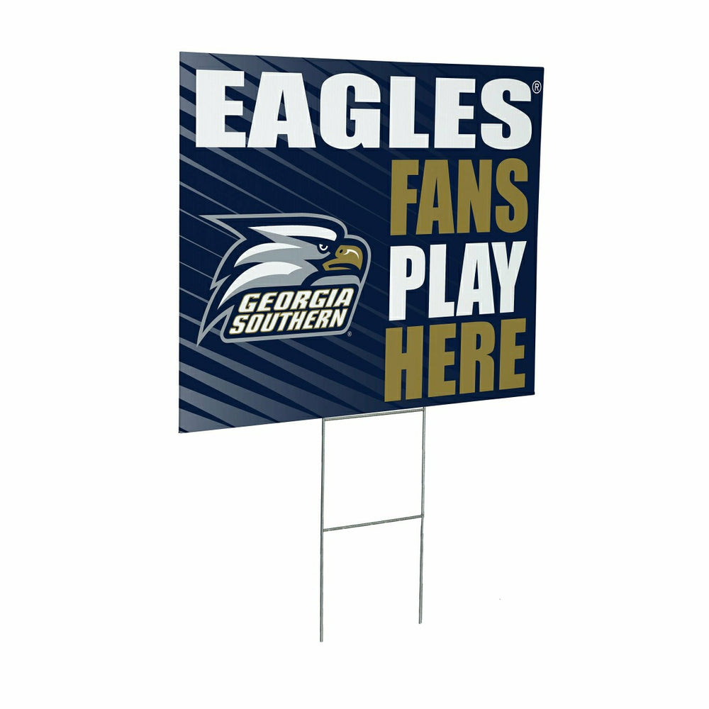 Georgia Southern University Coroplast Yard Sign "Fans Play Here" - Collegiate Home