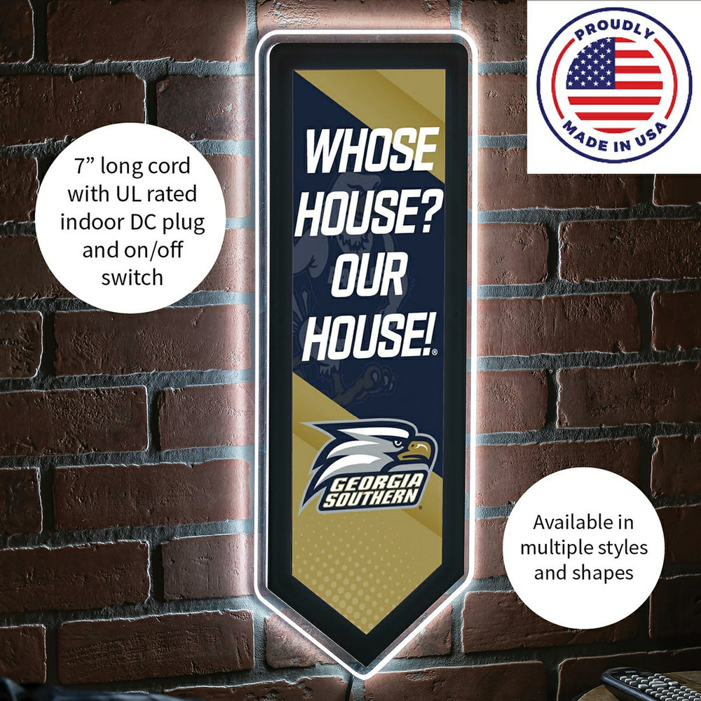 LED Wall Decor, Pennant, Georgia Southern University - Collegiate Home