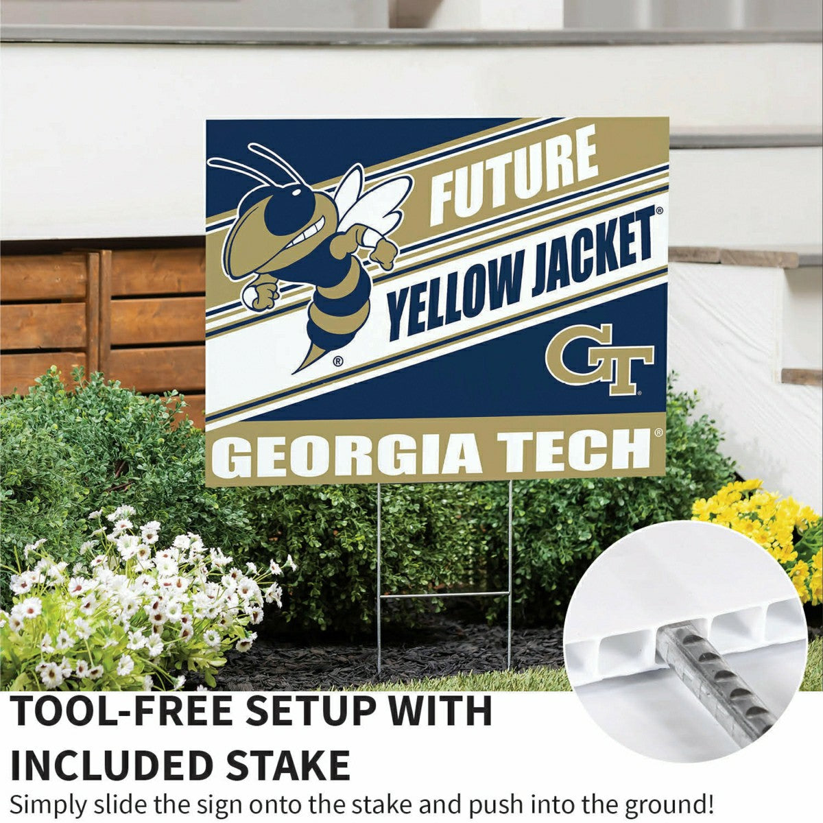 Georgia Tech Coroplast Yard Sign, Future Student - Collegiate Home