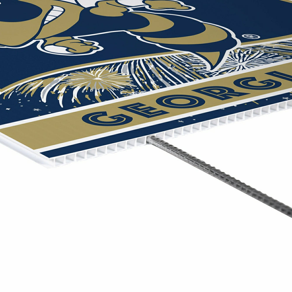 Georgia Tech Yard Sign, Patriotic - Collegiate Home