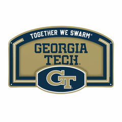 Georgia Tech USA Embossed Steel Wall Sign, 11" x 17" - Collegiate Home