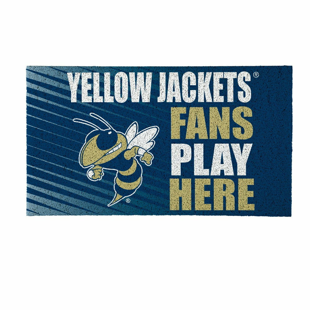 Georgia Tech Fan Mat, 28"x16" - Collegiate