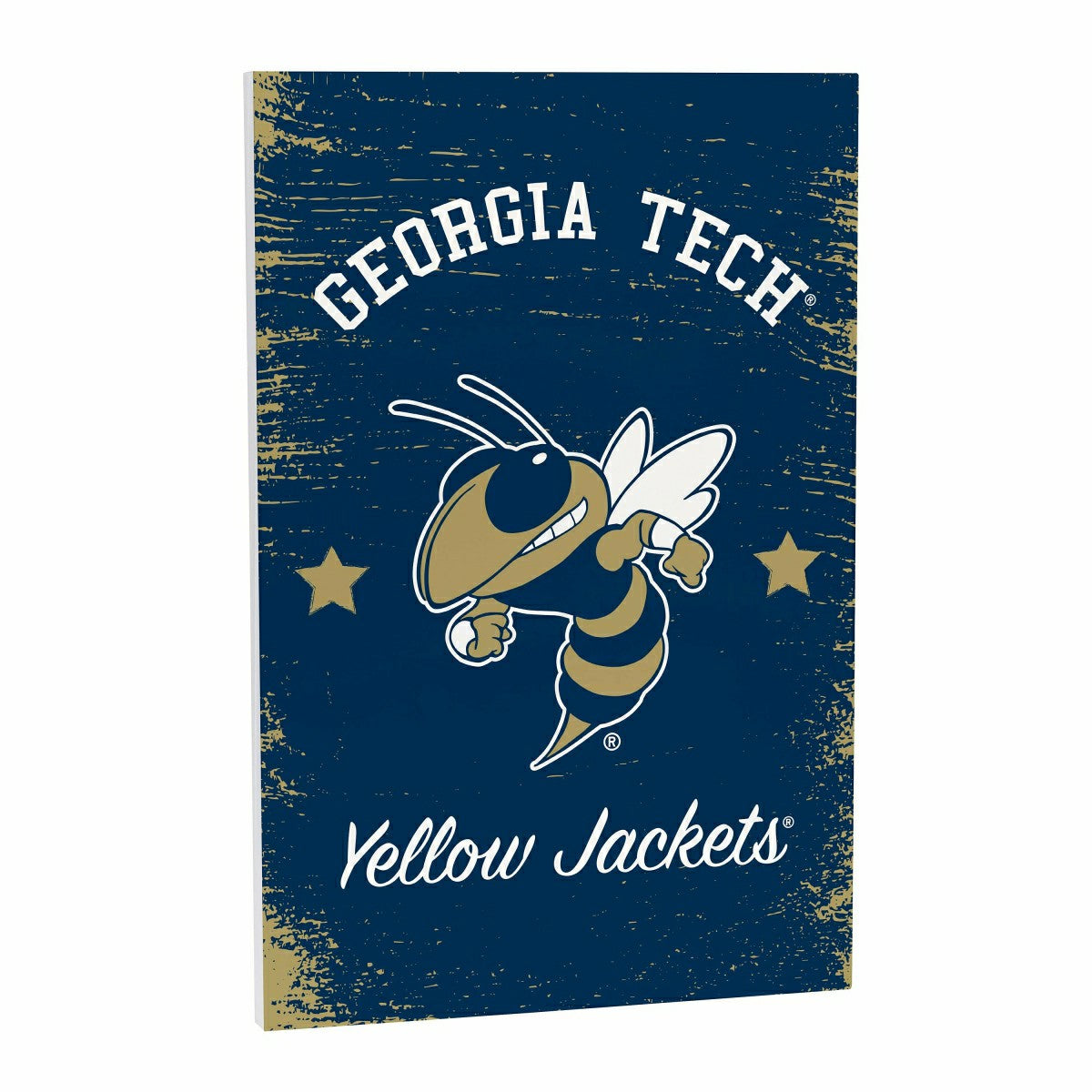 Georgia Tech Wood Wall Sign, 16x24 - Collegiate Home